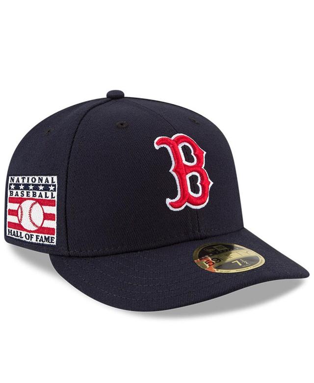 New Era Mens Navy Boston Red Sox National Baseball Hall of Fame Low Profile 59FIFTY Fitted Hat Product Image