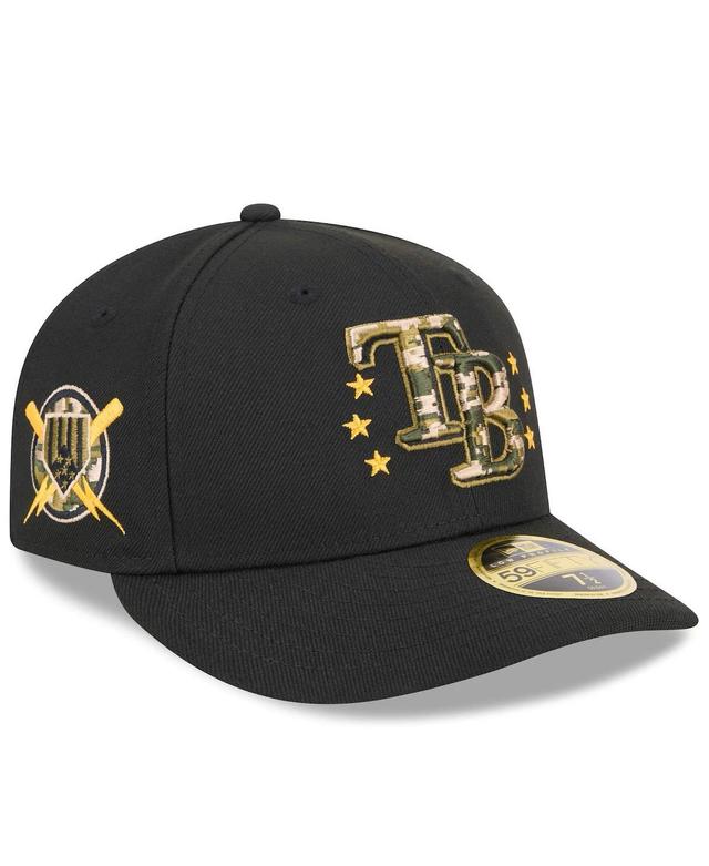 New Era Mens Black Tampa Bay Rays 2024 Armed Forces Day Low Profile 59FIFTY Fitted Hat Product Image