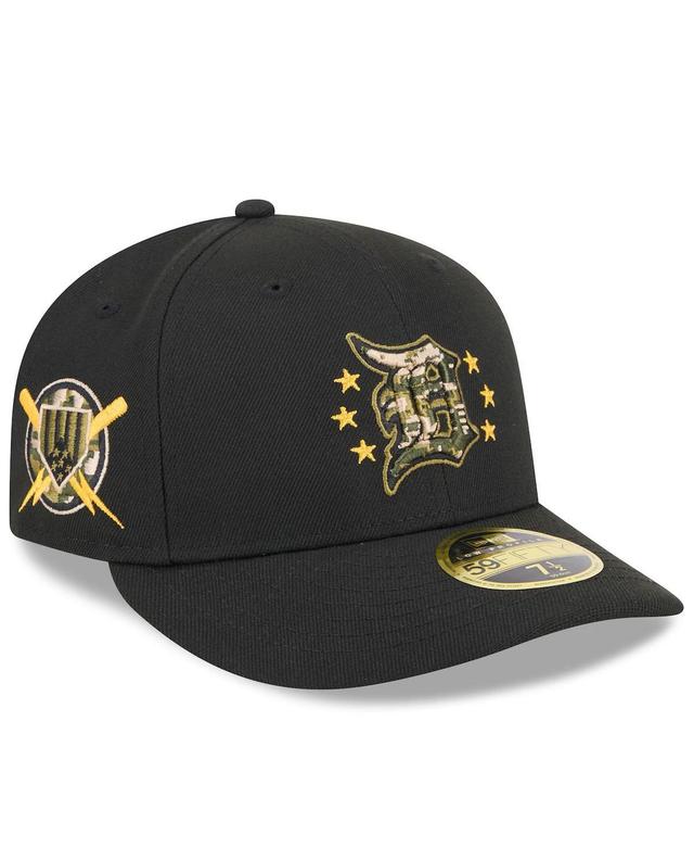 New Era Mens Black Detroit Tigers 2024 Armed Forces Day Low Profile 59FIFTY Fitted Hat Product Image