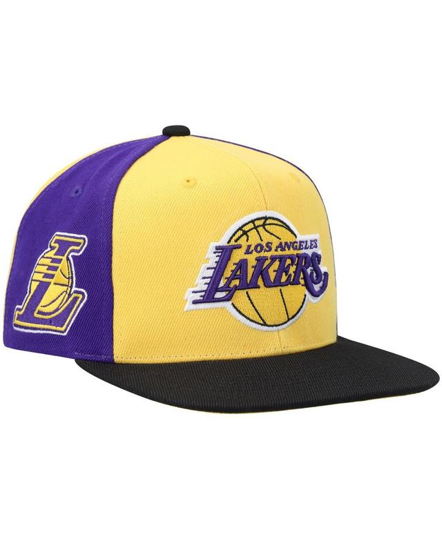 Mens Mitchell & Ness Los Angeles Lakers On The Block Snapback Hat Product Image