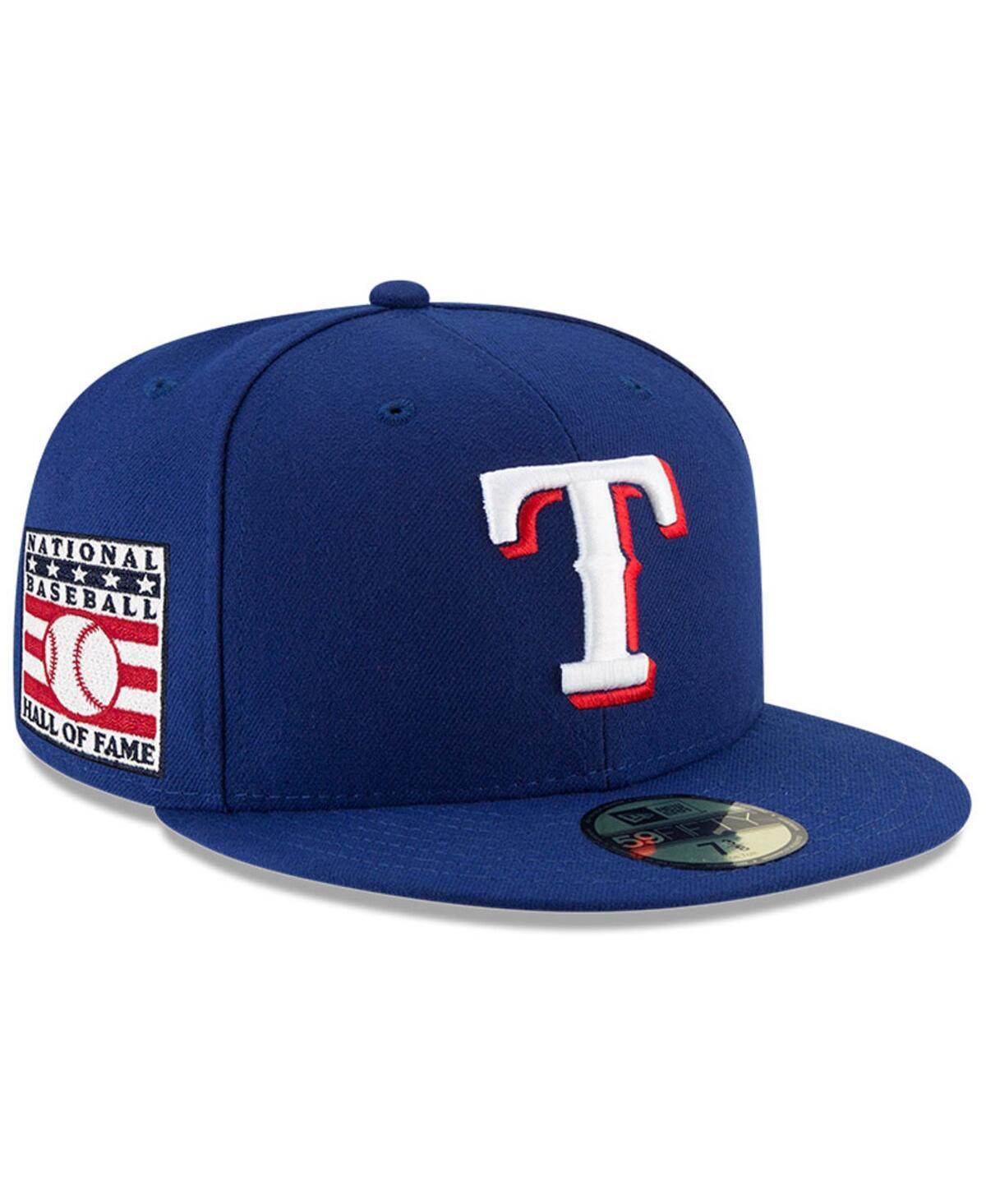 New Era Mens Royal Texas Rangers National Baseball Hall of Fame 59FIFTY Fitted Hat Product Image