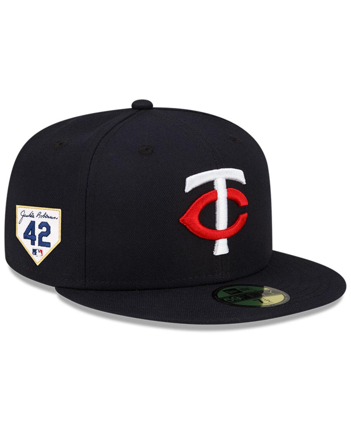 Mens New Era Minnesota Twins 2023 Jackie Robinson Day 59FIFTY Fitted Hat Blue Product Image