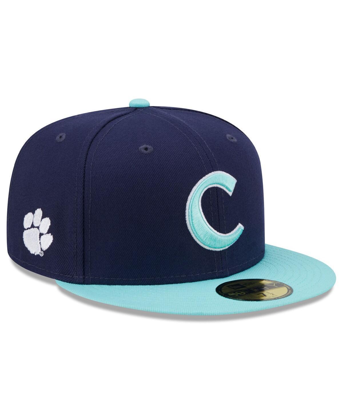 Mens New Era Navy Clemson Tigers 59FIFTY Fitted Hat - Navy Product Image