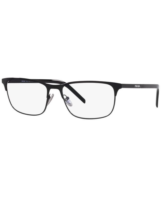 Prada PR66YV Mens Pillow Eyeglasses - Black Product Image