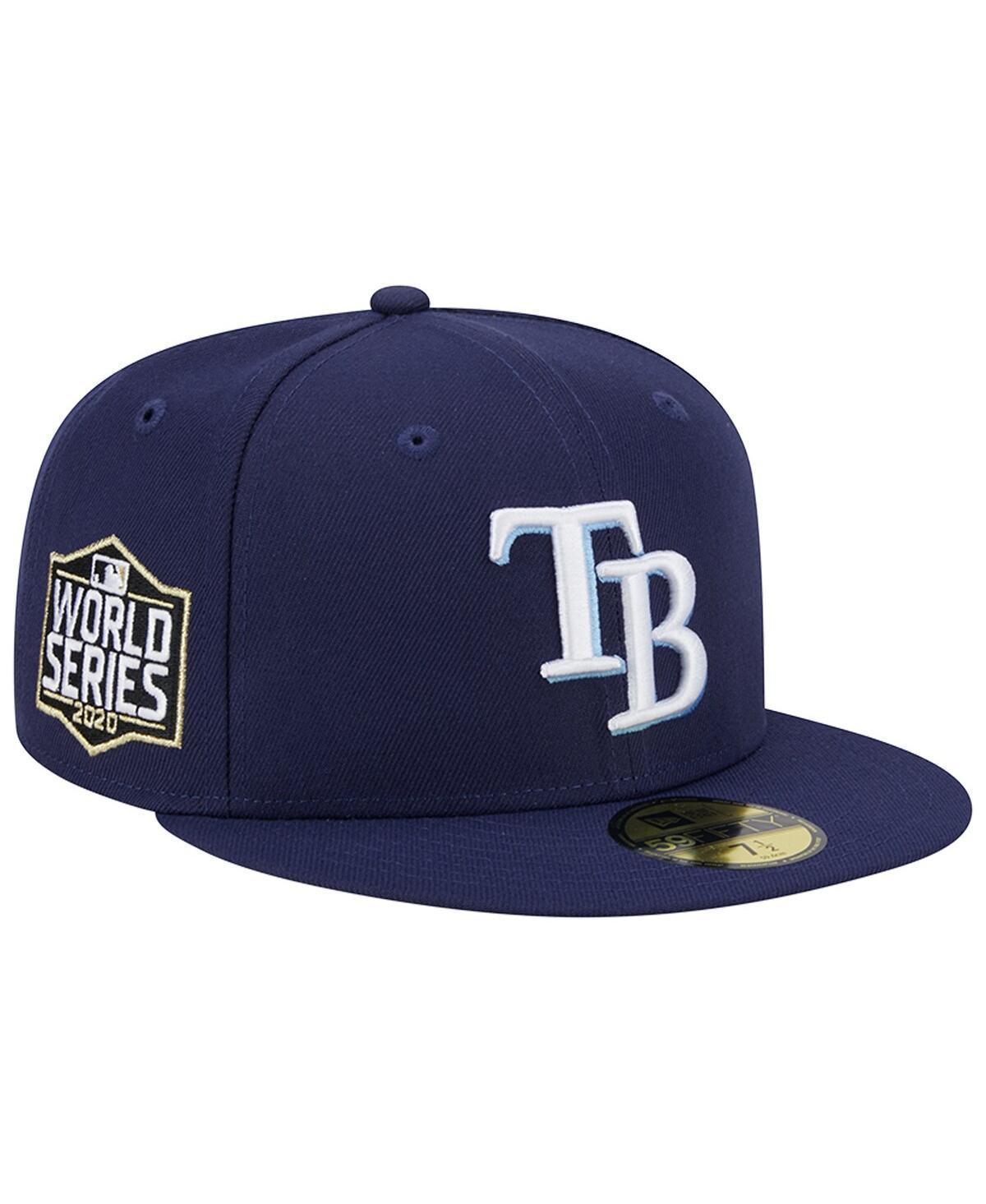 Mens New Era Navy Tampa Bay Rays 2020 World Series Team Color 59FIFTY Fitted Hat Product Image