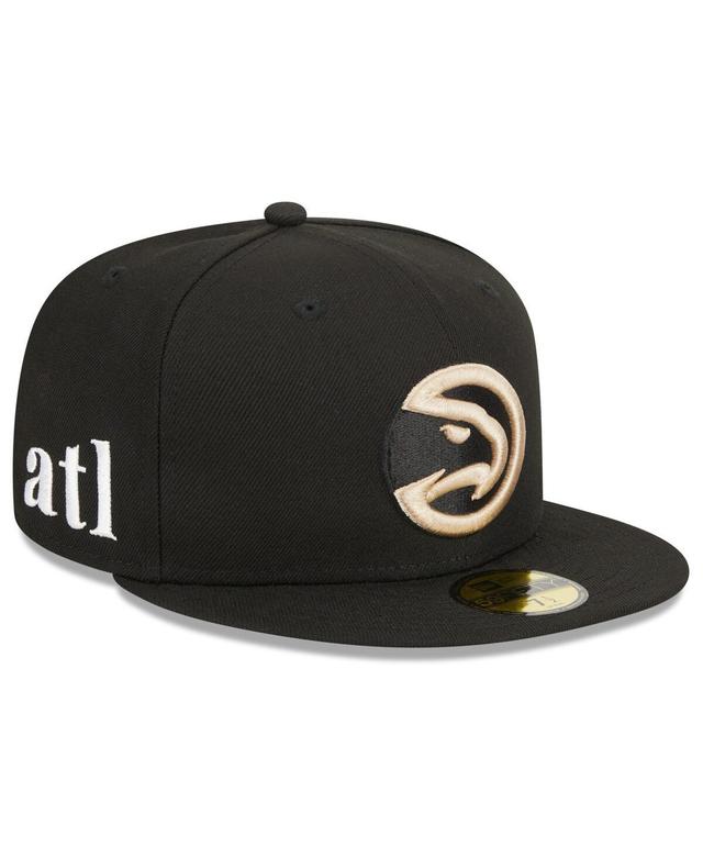 Mens New Era  Black Atlanta Hawks 2023/24 City Edition Alternate 59FIFTY Fitted Hat Product Image