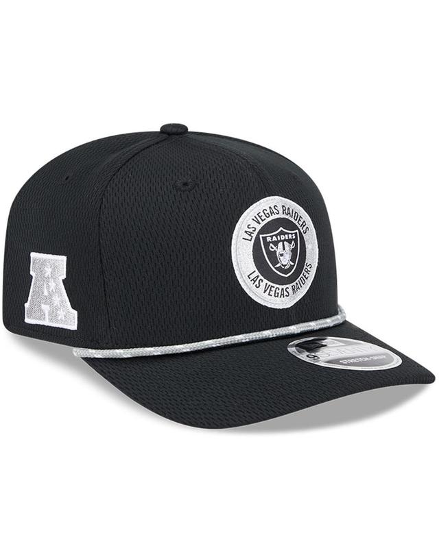 New Era Mens Black Las Vegas Raiders 2024 Sideline 9SEVENTY Stretch-Snap Hat Product Image