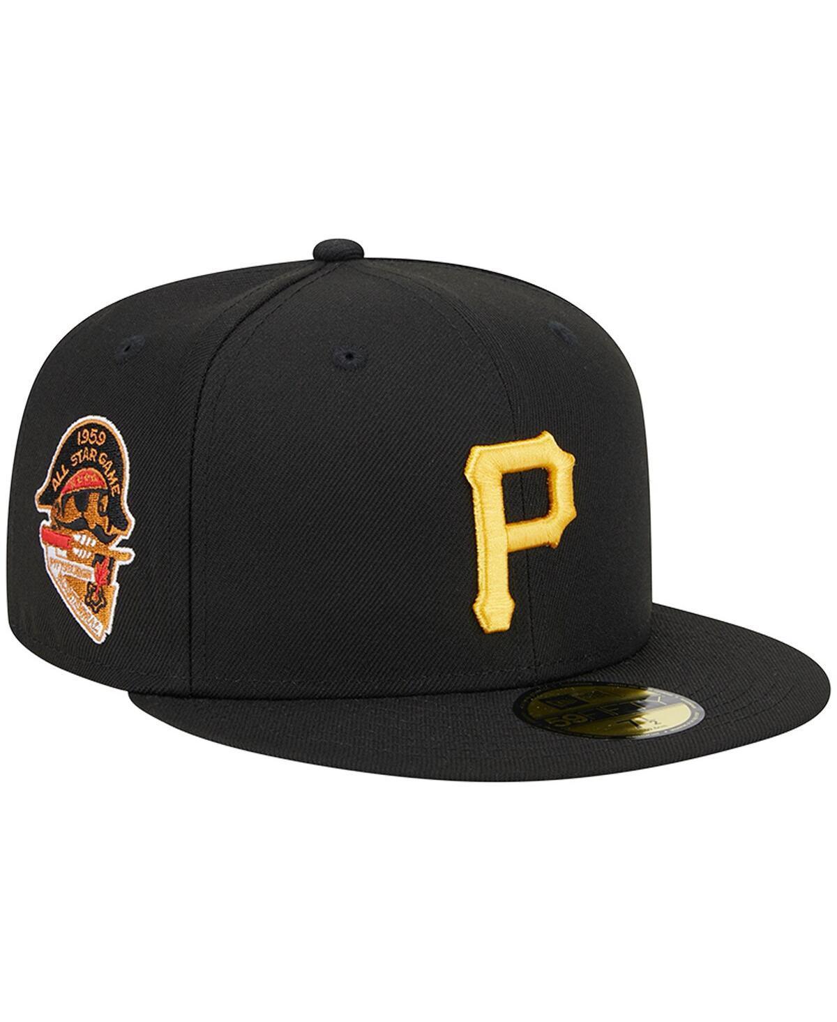 Mens New Era Black Pittsburgh Pirates 1959 Mlb All-Star Game Team Color 59FIFTY Fitted Hat Product Image