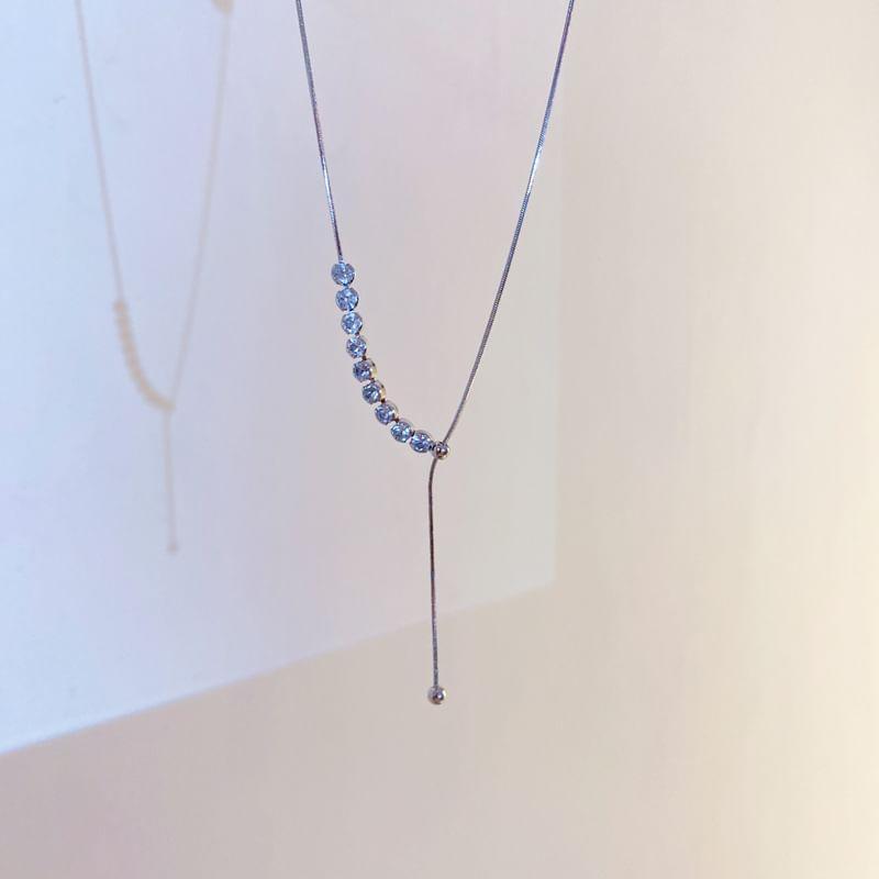 Rhinestone Lariat Necklace Product Image