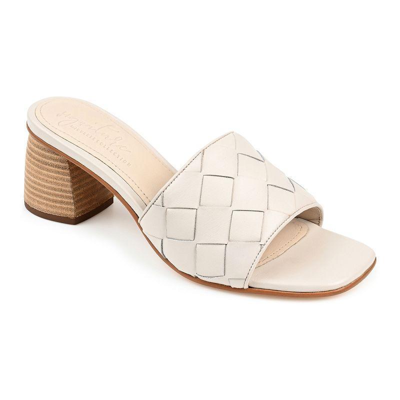 Journee Signature Kellee Woven Leather Sandal Product Image