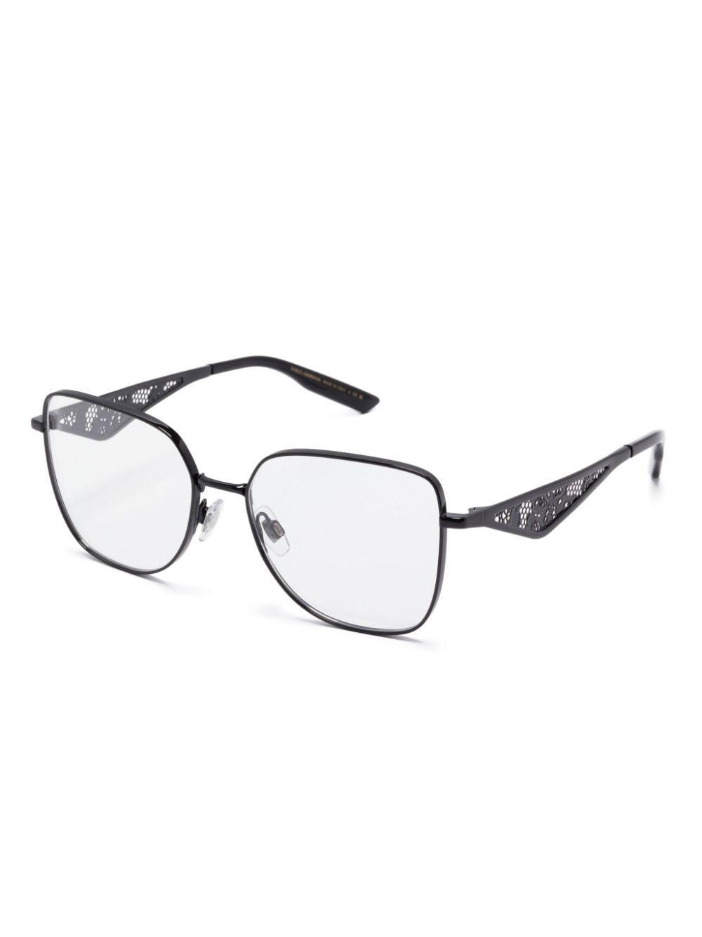 DOLCE & GABBANA Square-frame Glasses In Black Product Image