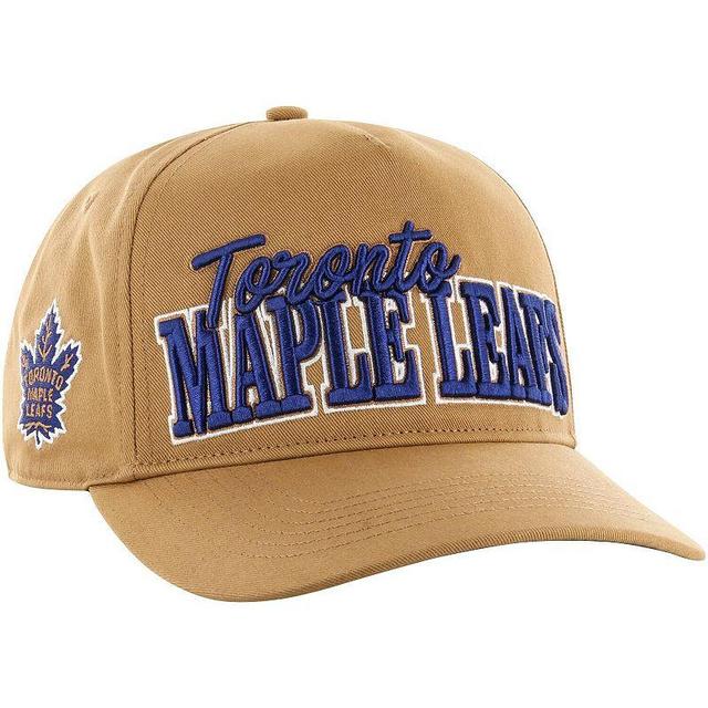 Mens 47 Tan Toronto Maple Leafs Barnes Hitch Adjustable Hat Product Image