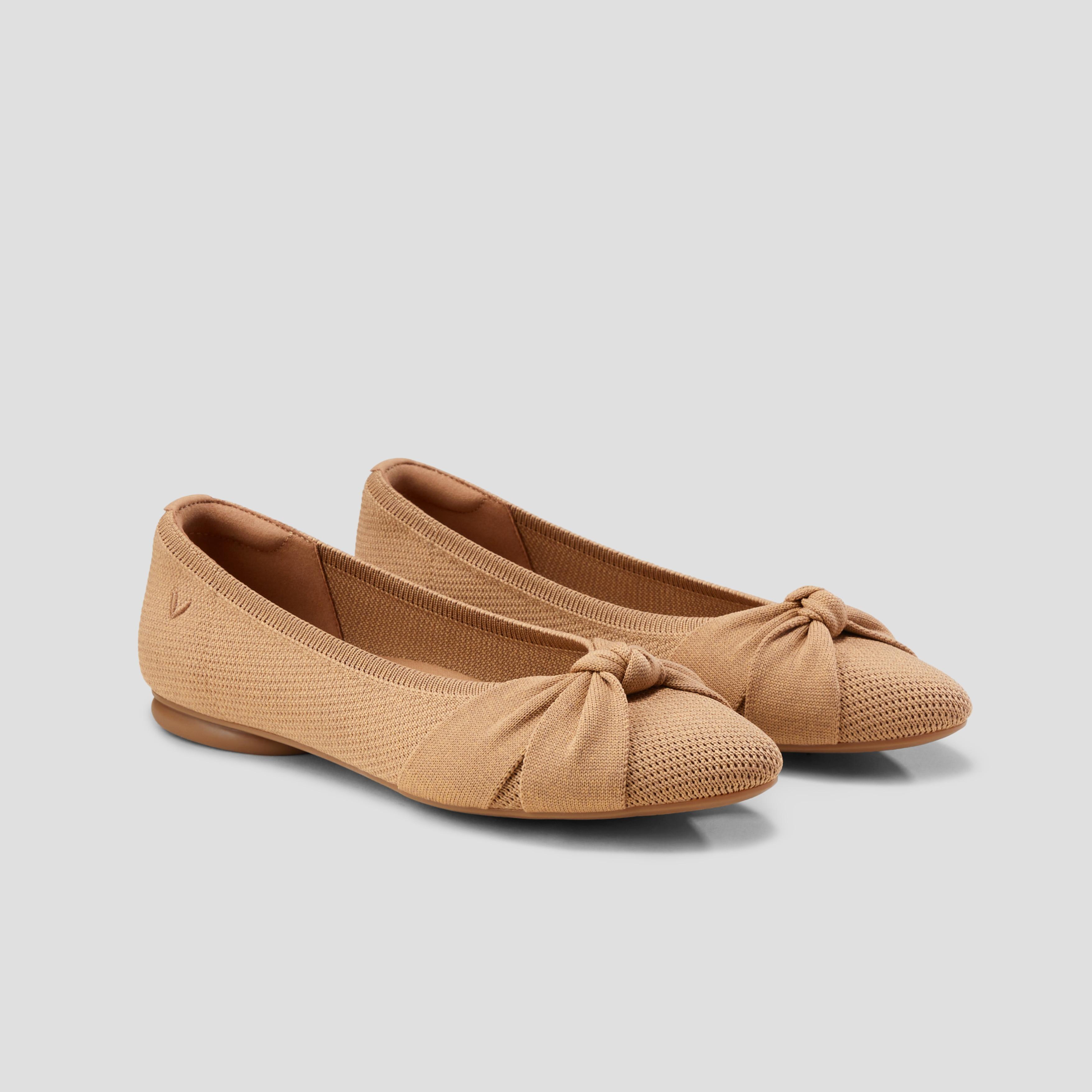 Almond-Toe Knotted Flats (Bibi) Product Image