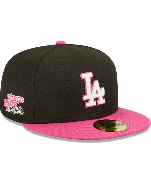 Mens New Era Black Los Angeles Dodgers 1981 World Series Champions Passion 59FIFTY Fitted Hat - Black Product Image