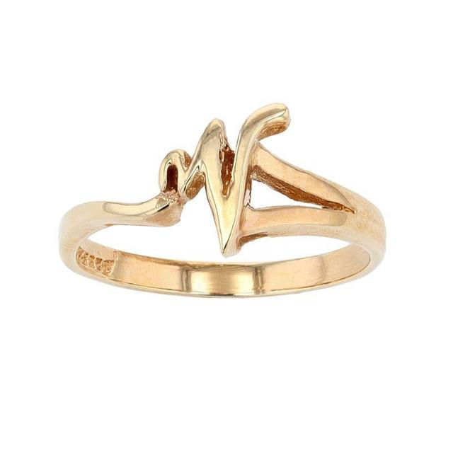 Traditions Jewelry Company 18k Gold Over Sterling Silver Initial Ring, Womens Product Image