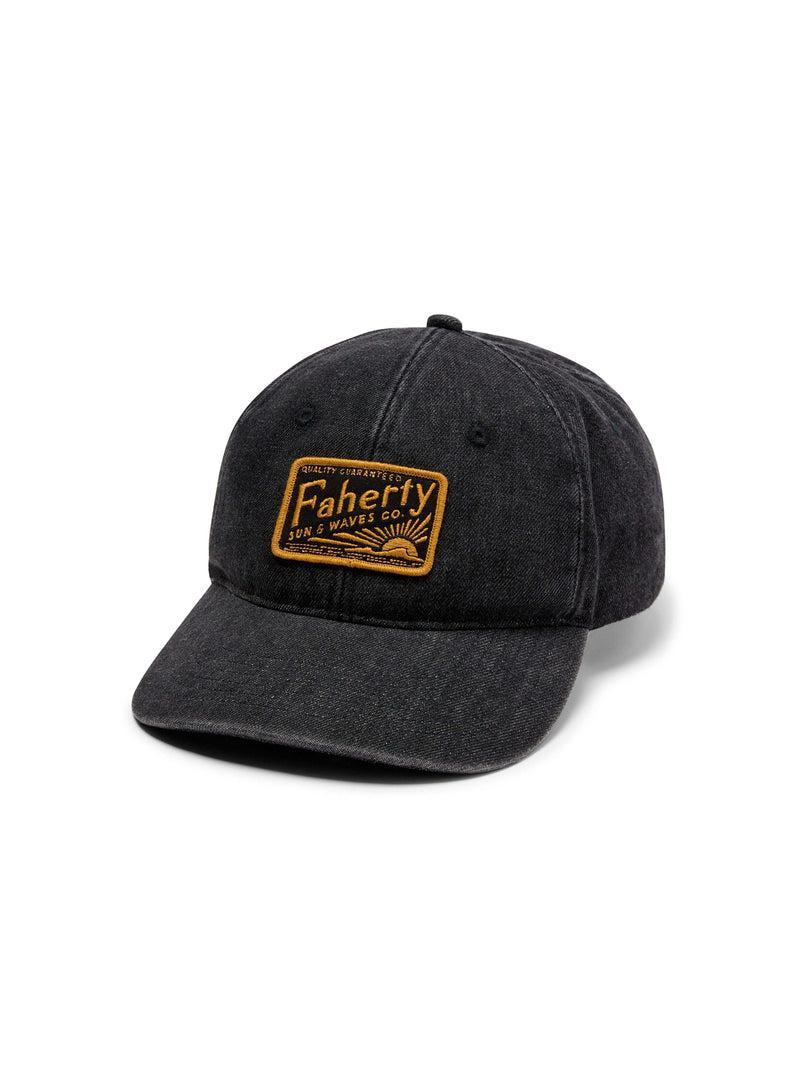 Denim Baseball Hat - Washed Black Product Image