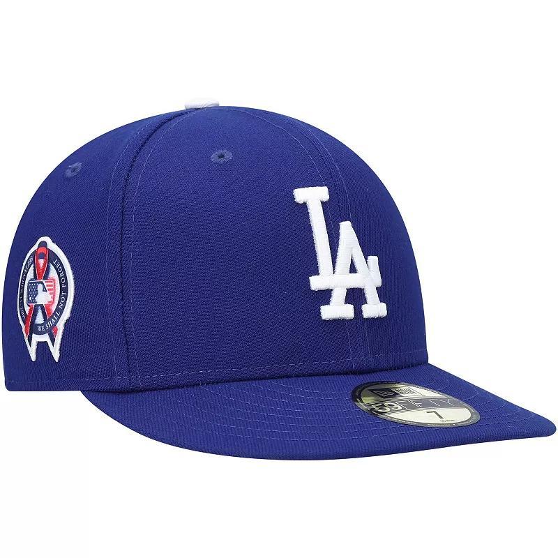 Mens New Era Royal Los Angeles Dodgers 9/11 Memorial Side Patch 59FIFTY Fitted Hat Product Image