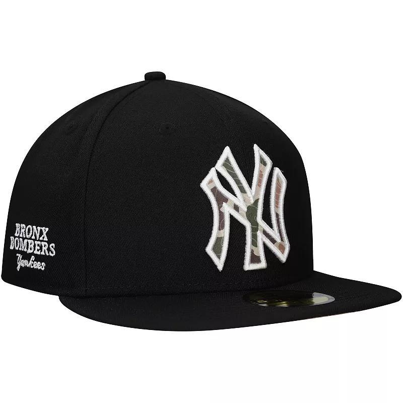 Mens New Era New York Yankees Troop Chant Camo Undervisor 59FIFTY Fitted Hat Product Image