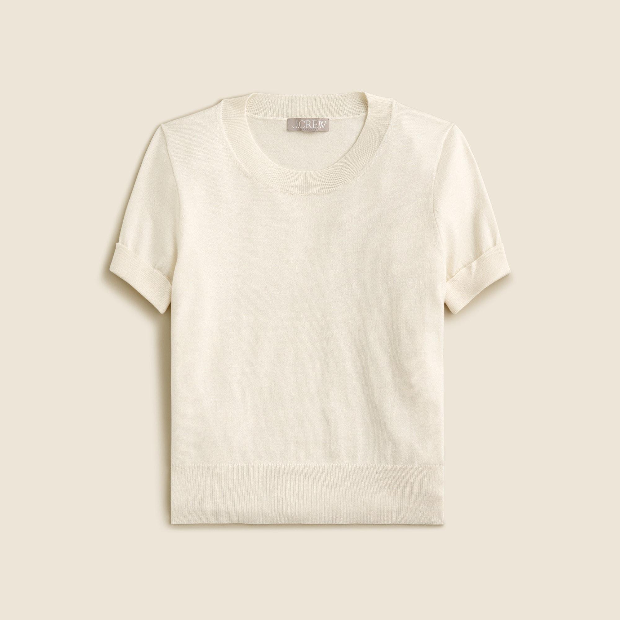 Shrunken TENCEL™ lyocell-blend T-shirt Product Image