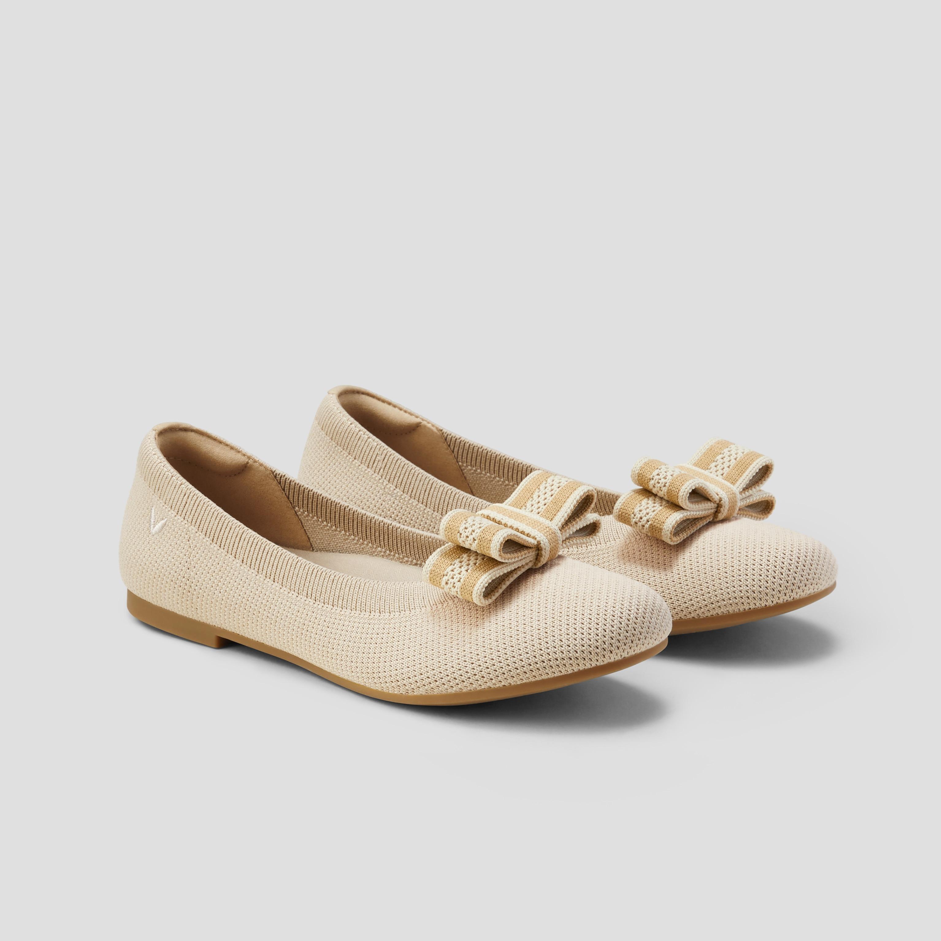 Round-Toe Flats (Claire) + Bow Product Image