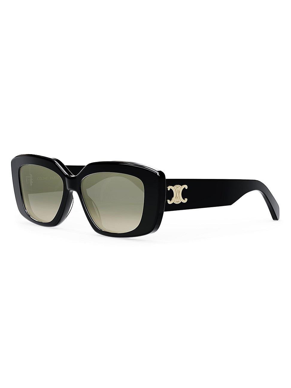 Womens Triomphe 55MM Rectangular Sunglasses Product Image