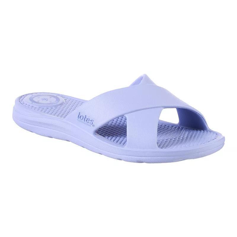 totes Womens Everywear Cross Slide Sandals Product Image