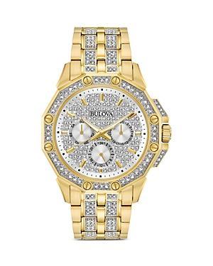 Bulova Men's Black Tone Stainless Steel Octava Swarovski® Crystal Chronograph Watch Product Image