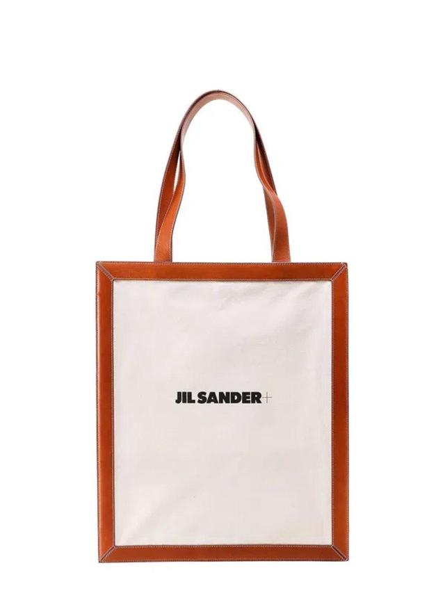 JIL SANDER Logo Printed Open Top Tote Bag In Multi Product Image