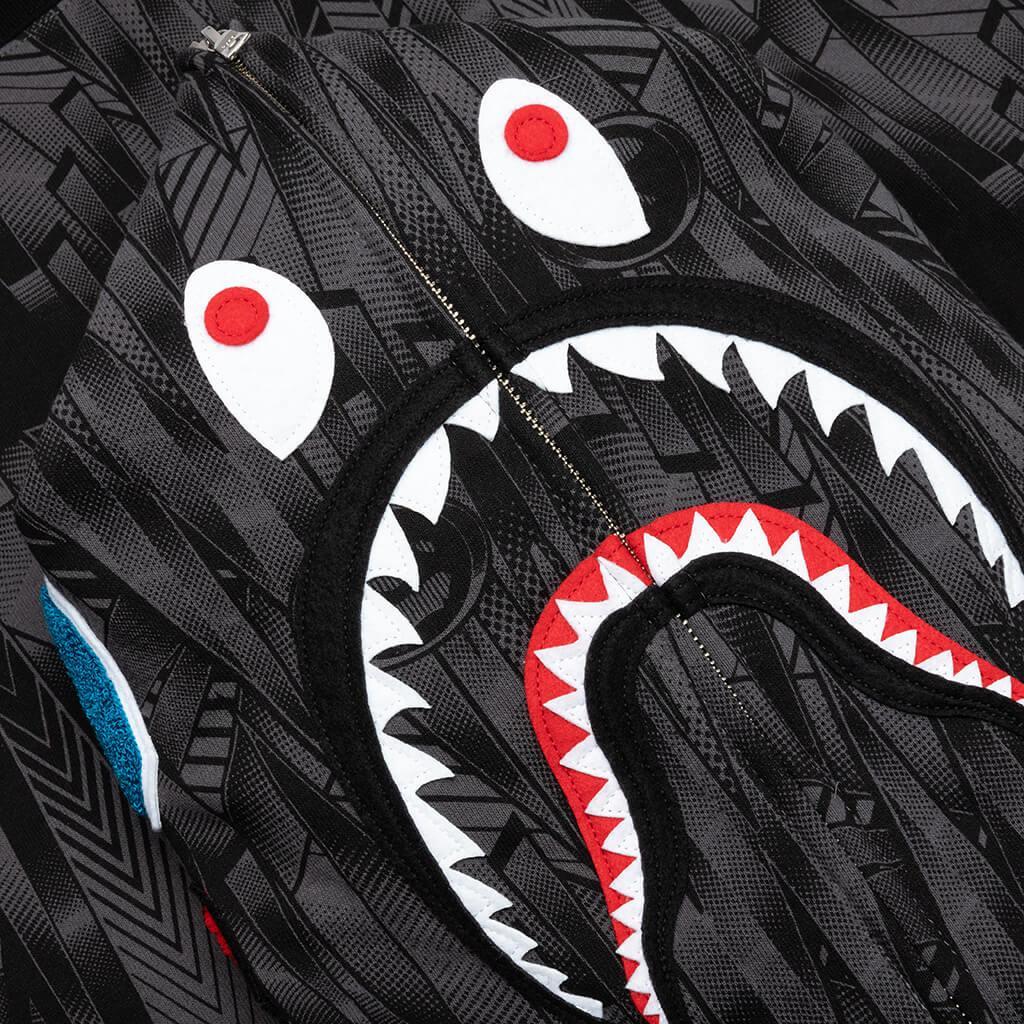 Bape Speed Racer Shark Full Zip Hoodie - Black Male Product Image