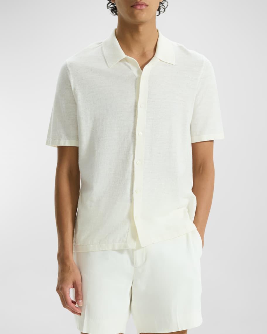 Mens Linen-Blend Camp Shirt Product Image