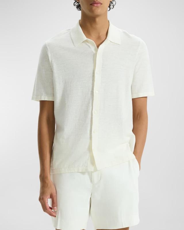 Men's Linen-Blend Camp Shirt Product Image