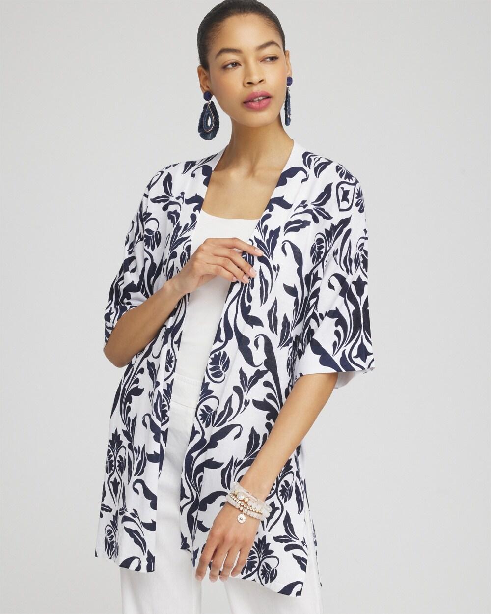 Women's Summer Romance Swirl Midi Cardigan Sweater Product Image