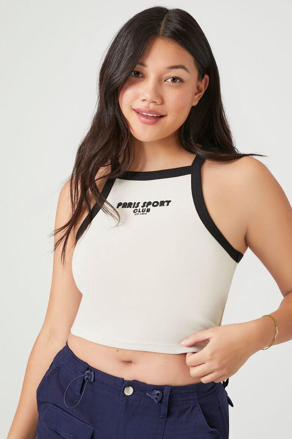 Paris Sport Club Cropped Cami | Forever 21 Product Image