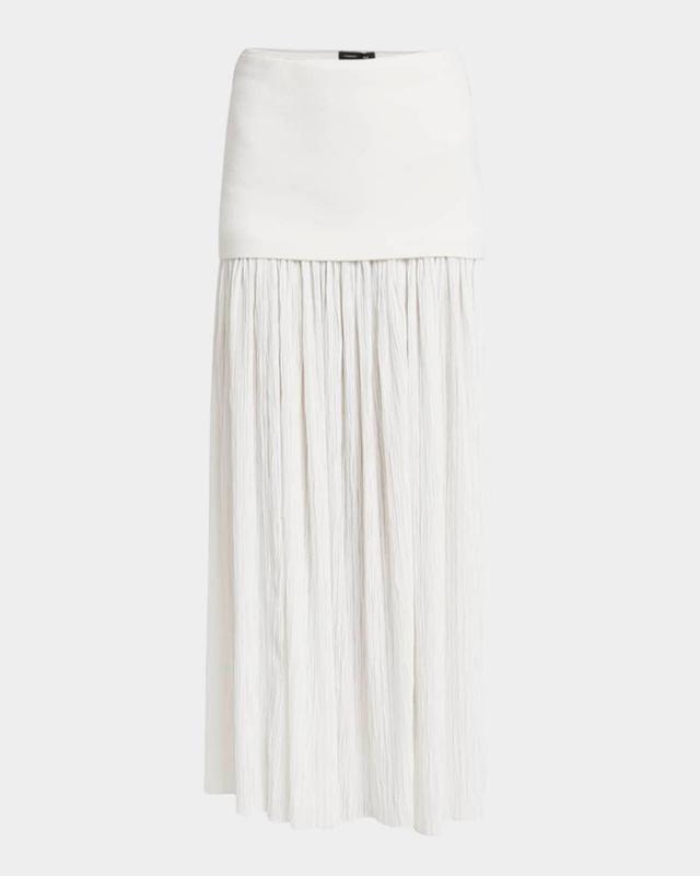 Paige Pleated Crepe Chiffon Skirt Product Image