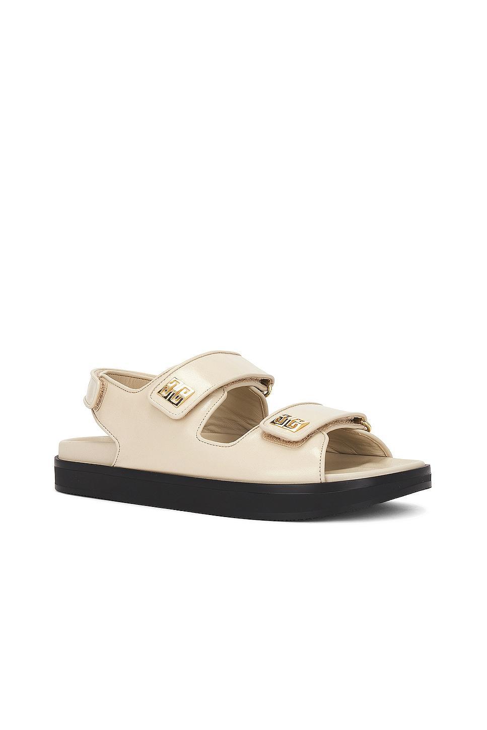 Givenchy 4G Strap Flat Sandal in Beige product image