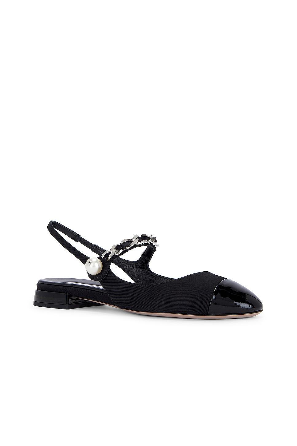 Miu Miu Ballerine in Nero - Black. Size 38 (also in ). Product Image