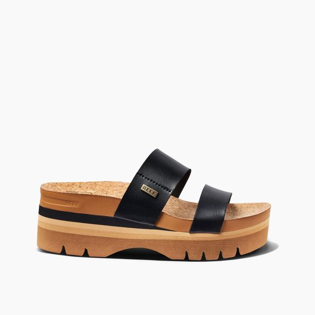 Women's Cushion Vista Higher Sandals in Black | REEF® Product Image