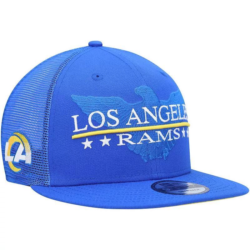 Mens New Era Royal Los Angeles Rams Totem 9FIFTY Snapback Hat Product Image