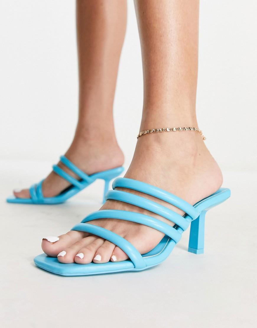 Bershka strap detail heeled mules Product Image