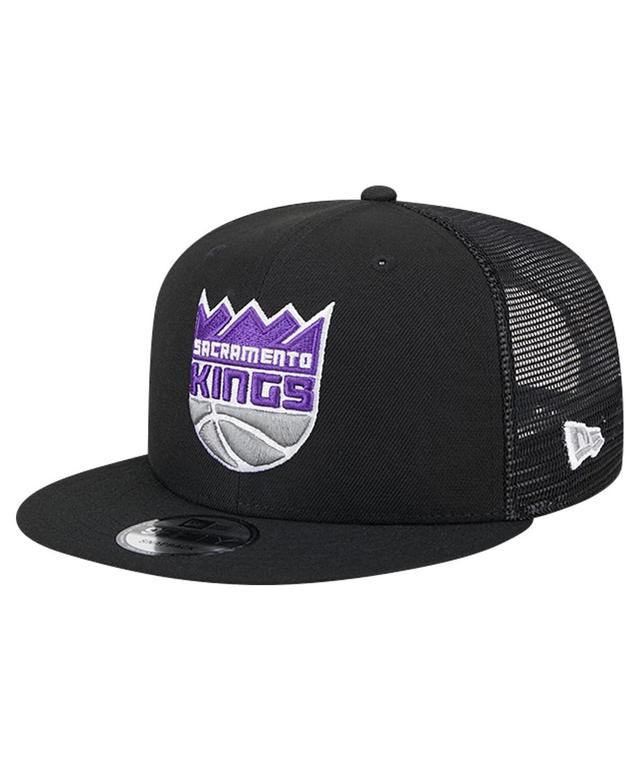 Mens New Era Gray Sacramento Kings Evergreen Meshback 9FIFTY Snapback Hat Product Image