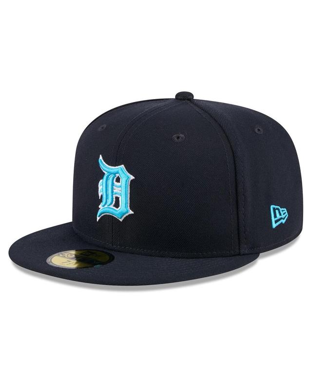 New Era Mens Navy Detroit Tigers 2024 Fathers Day 59FIFTY Fitted Hat Product Image