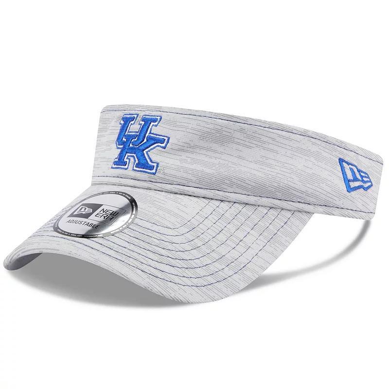 Mens New Era Gray Kentucky Wildcats Logo Adjustable Visor Product Image