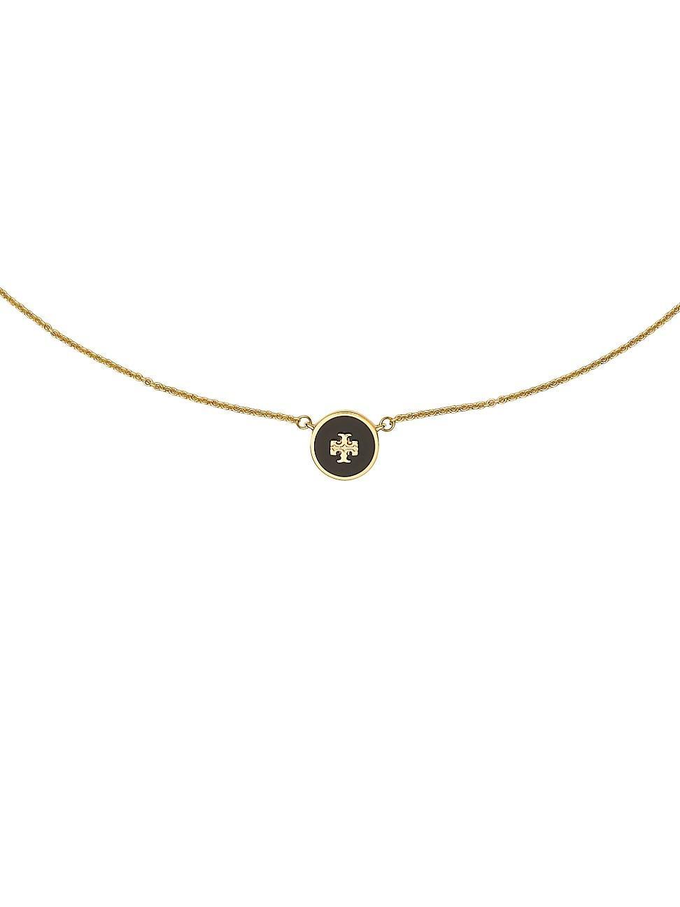 Tory Burch Kira Enamel Pendant Necklace Product Image