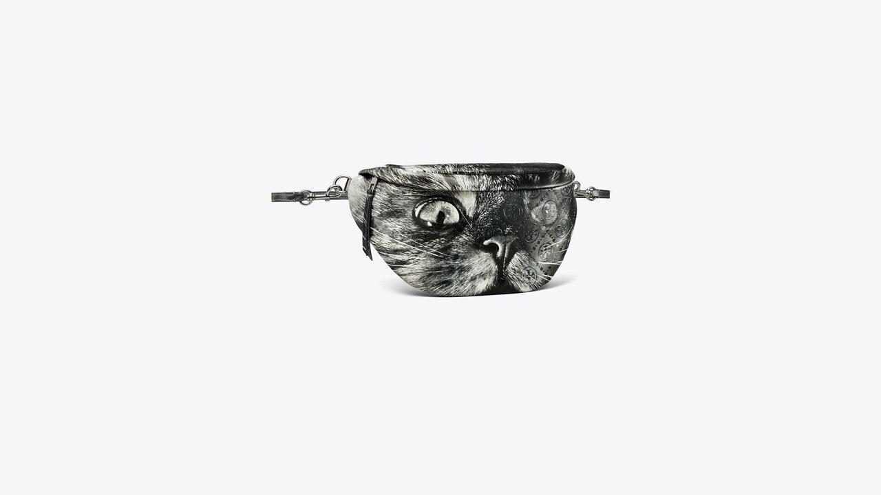 T Monogram Cat Printed Belt Bag Product Image