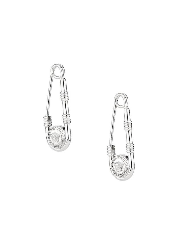 Mens Medusa Safety Pin Earrings Product Image