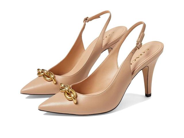 COACH Sadie Leather Slingback Pump (Beechwood) Women's Shoes Product Image