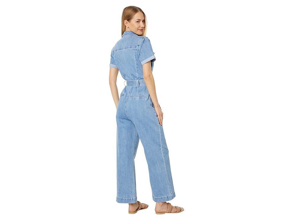 Paige Anessa Short Sleeve Jumpsuit Self Belt in Hailey (Hailey) Women's Jumpsuit & Rompers One Piece Product Image