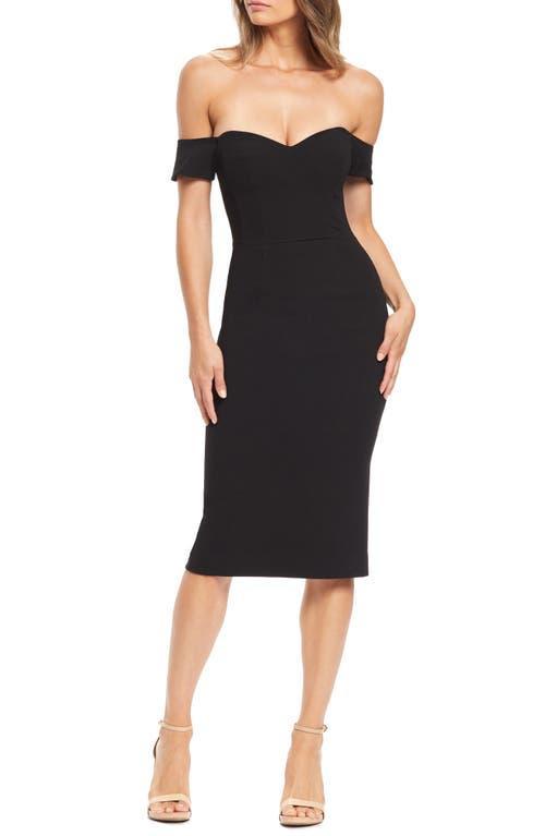 Dress the Population Bailey Off the Shoulder Body-Con Dress Product Image