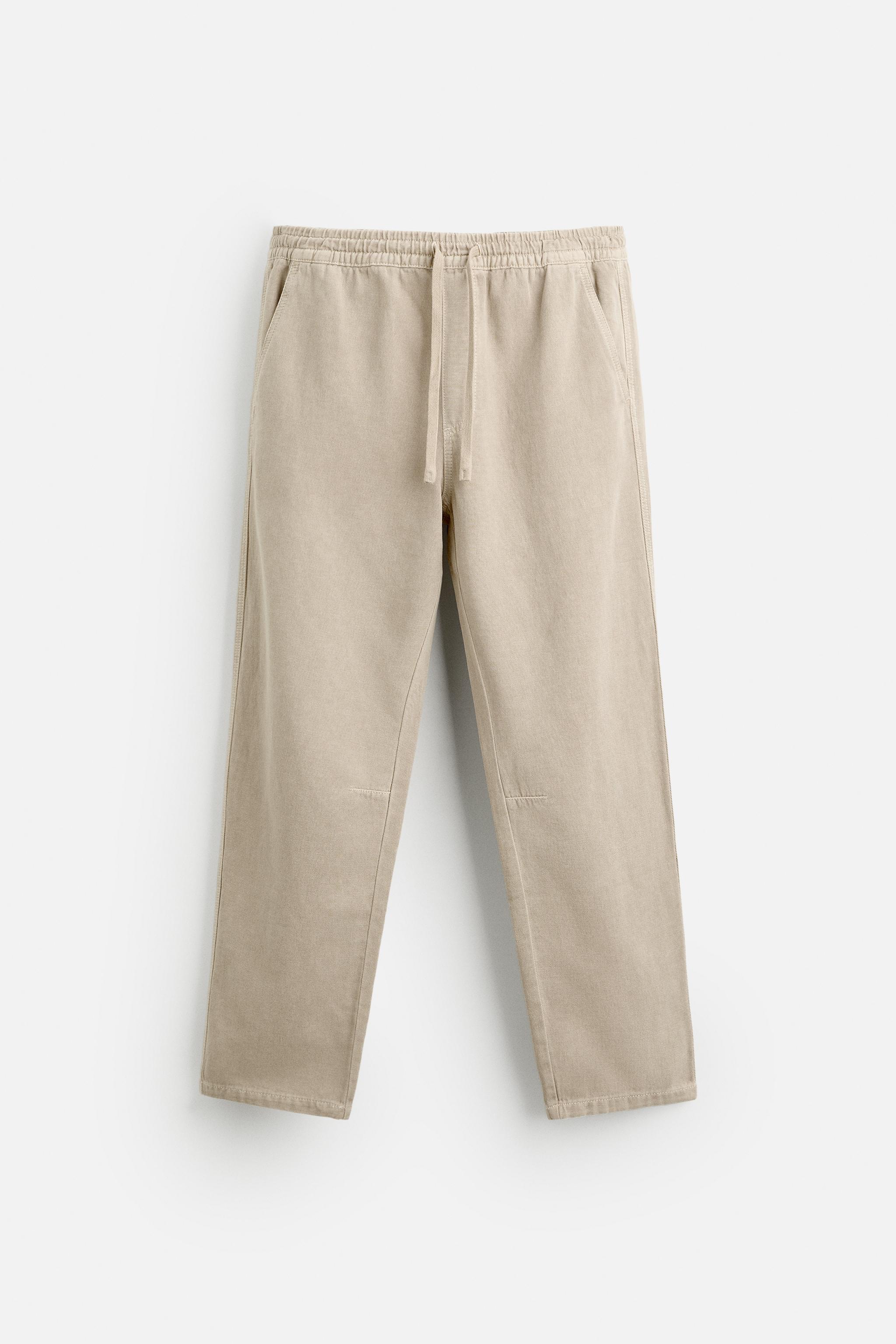 WASHED JOGGER WAIST PANTS Product Image