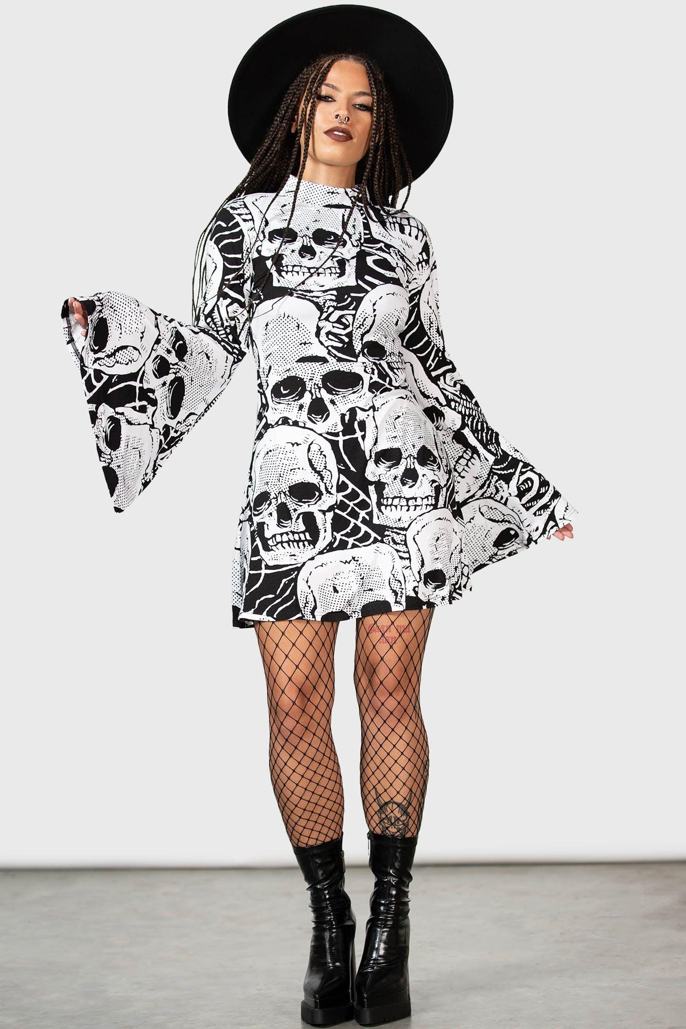 Skeleton Season Mini Dress Female Product Image